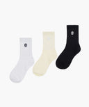 KIDS 3PACK CIRCLE LOGO SOCKS IN MIX image 1
