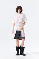 PORTRAIT GRAFFITI LOGO TOP IN WHITE image 9