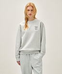 [REGEN] LEMON GRAPHIC OVERSIZED SWEATSHIRT IN LIGHT HEATHER GREY image 11