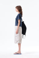 MATIN LOGO RINGER CROP TOP IN NAVY image 6