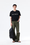 APPLIQUE FELT LOGO TOP FOR MEN IN BLACK image 10