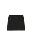 MESH LOGO WRAP MINI SKIRT IN BLACK image 10