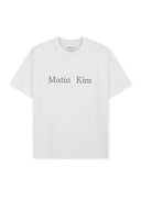 MATIN KIM LOGO TOP IN WHITE image 1