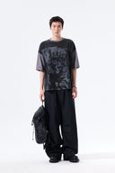 MATIN PUNK GRAFFITI TOP FOR MEN IN BLACK image 9