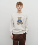[REGEN] DOODLE BEAR SWEATSHIRT IN OATMEAL image 1