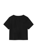 UNBALANCE LOGO CROP TOP IN BLACK image 2