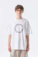 MATIN KIM CIRCLE LOGO TOP FOR MEN IN WHITE image 5