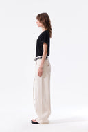 STUD POINT COLOR DENIM PANTS IN CREAM image 7