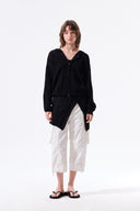 MESH LOGO WRAP MINI SKIRT IN BLACK image 18
