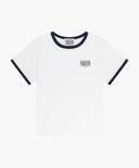 KIDS SMALL CLASSIC LOGO RINGER TEE IN WHITE image 5