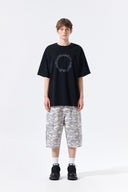 CAMOUFLAGE CARGO BERMUDA PANTS FOR MEN IN GRAY image 6