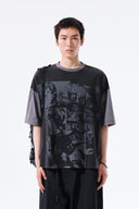 MATIN PUNK GRAFFITI TOP FOR MEN IN BLACK image 15