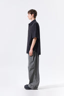 STRAP BELTED PANTS FOR MEN IN CHARCOAL GREY image 7