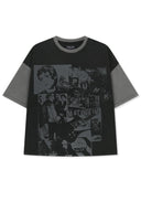 MATIN PUNK GRAFFITI TOP FOR MEN IN BLACK image 1