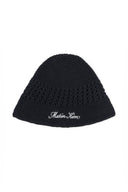 CROCHET COTTON BUCKET HAT IN BLACK image 1