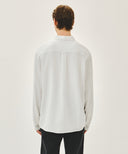 CLASSIC LOGO LINEN SHIRT IN WHITE image 3