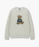 DOODLE BEAR SWEATSHIRT IN OATMEAL image 6