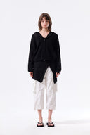 MESH LOGO WRAP MINI SKIRT IN BLACK image 5