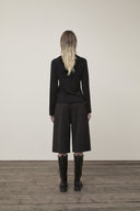 BACK POCKET GLITTER BERMUDA SWEATPANTS FOR WOMEN IN BLACK image 19
