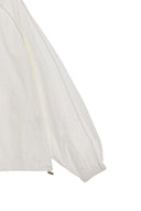 MATIN KIM LOGO COATING JUMPER IN IVORY image 4