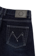 STITCH POINT DENIM SHORTS IN BLACK image 5