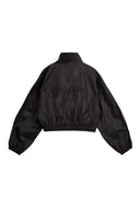 MATIN ROUGH COATING CROP BOMBER IN KHAKI image 1