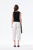 HEM TIE DETAIL SLEEVELESS TOP IN BLACK image 19