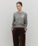 MARITHÉ SPORT W M+FG LOGO CROP PULLOVER IN MELANGE GRAY image 11