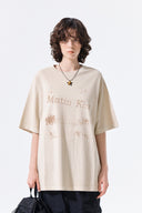 PIGMENT GRAFFITI LOGO TOP IN BEIGE image 5