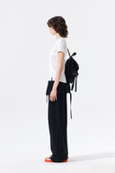 LAYERED SKIRT JERSEY PANTS IN BLACK image 6