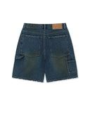CARPENTER BERMUDA DENIM PANTS IN CHARCOAL GREY image 2