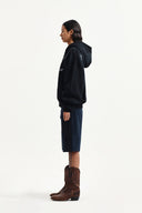 VINTAGE WASHED GRAFFITI HOODY ZIP UP IN BLACK image 6