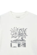 VINTAGE GRAFFITI ARTWORK TOP IN WHITE image 3