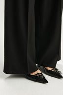 BUCKLE STILETTO SLING BACK HEELS IN BLACK image 4