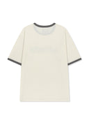 MATIN LOGO RINGER TOP FOR MEN IN CREAM image 3