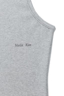 SMALL LOGO PINTUCK SLEEVELESS TOP FOR MEN IN GRAY image 4