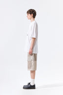 MATIN KIM CIRCLE LOGO TOP FOR MEN IN WHITE image 16