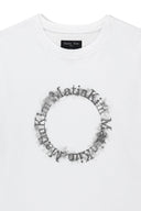 MATIN KIM CIRCLE LOGO TOP FOR MEN IN WHITE image 13