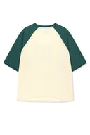 RAW EDGE RAGLAN TOP IN CREAM image 14