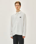 CLASSIC LOGO LINEN SHIRT IN WHITE image 18