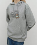 DOODLE CLASSIC BEAR HOODIE IN HEATHER GREY image 4