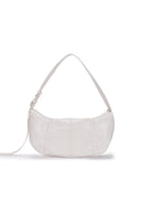 HALF SHIRRING RIBBON ROUND BAG IN CHARCOAL GREY image 10