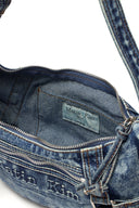 MATIN WASHED DENIM MINI HOBO BAG IN BLUE image 4