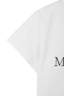MATIN KIM LOGO CROP TOP IN WHITE image 4
