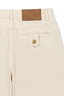STUD POINT COLOR DENIM PANTS IN CREAM image 5