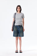 CARPENTER BERMUDA DENIM PANTS IN CHARCOAL GREY image 6