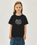 KIDS NECK POINT LETTERING TEE IN BLACK image 12