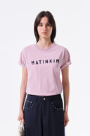 APPLIQUE FELT LOGO TOP IN PINK