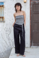 SIDE STRING TUBE TOP IN BLACK image 18