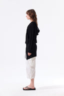 MESH LOGO WRAP MINI SKIRT IN BLACK image 6